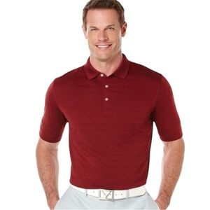 Callaway Opti Dri Maroon Men’s Short Sleeve Golf Shirt Sz L Large